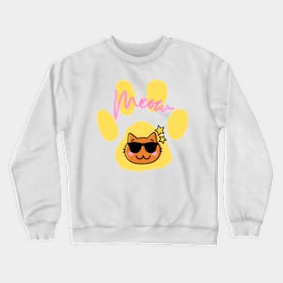 Cool Sunglasses Cat Crewneck Sweatshirt